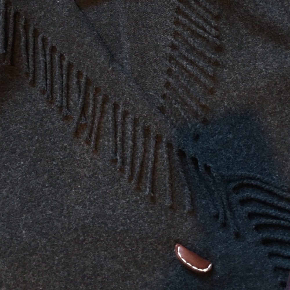 Armand Ventilo Charcoal Grey Fringe Jacket - Picture 3 of 5